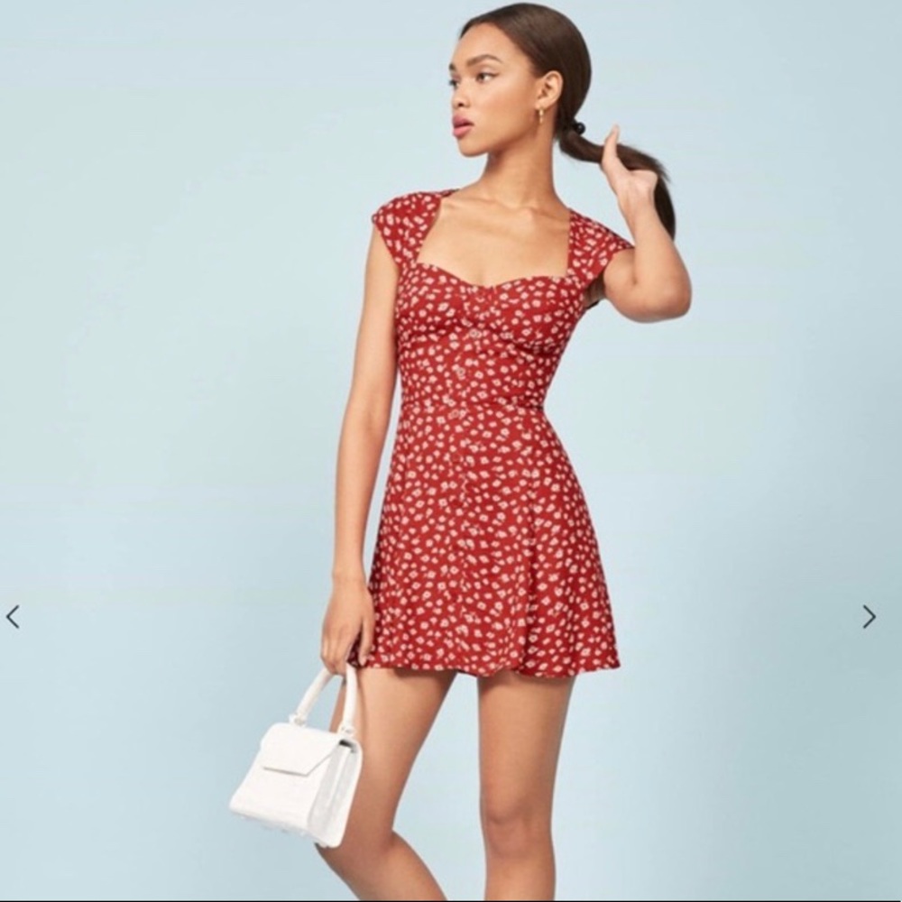 Reformation Cheri Floral Mini Dress NWT